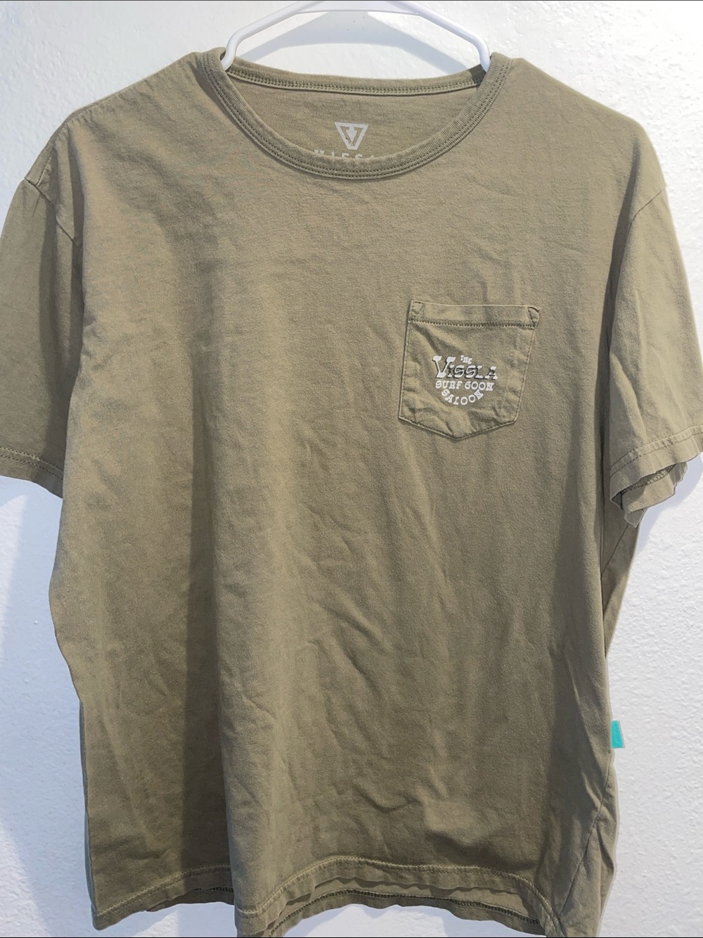 VISSLA Olive Short-Sleeve Pocket Tee